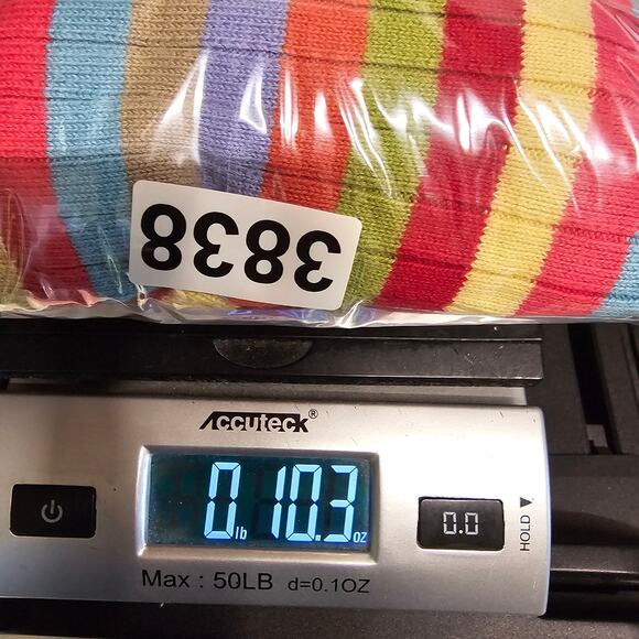 Vintage Talbots Petites Striped Turtle Neck Knit Ski Sweater cotton L 3838 - Picture 6 of 6